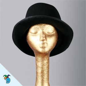 Sombrero Bombin Terciopelo Alto